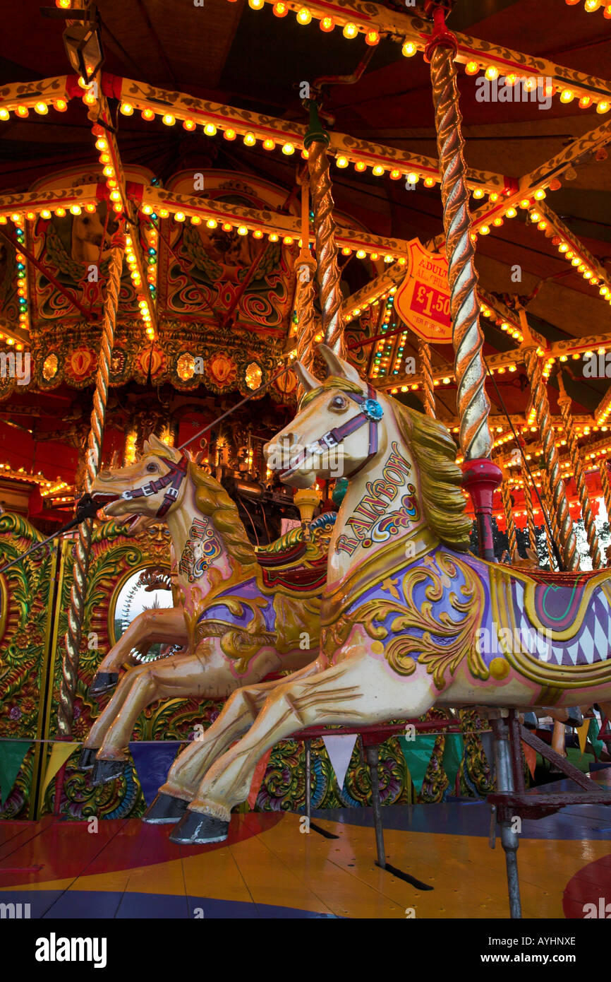 Fair ground ride at sunset hi-res stock photography and images - Alamy