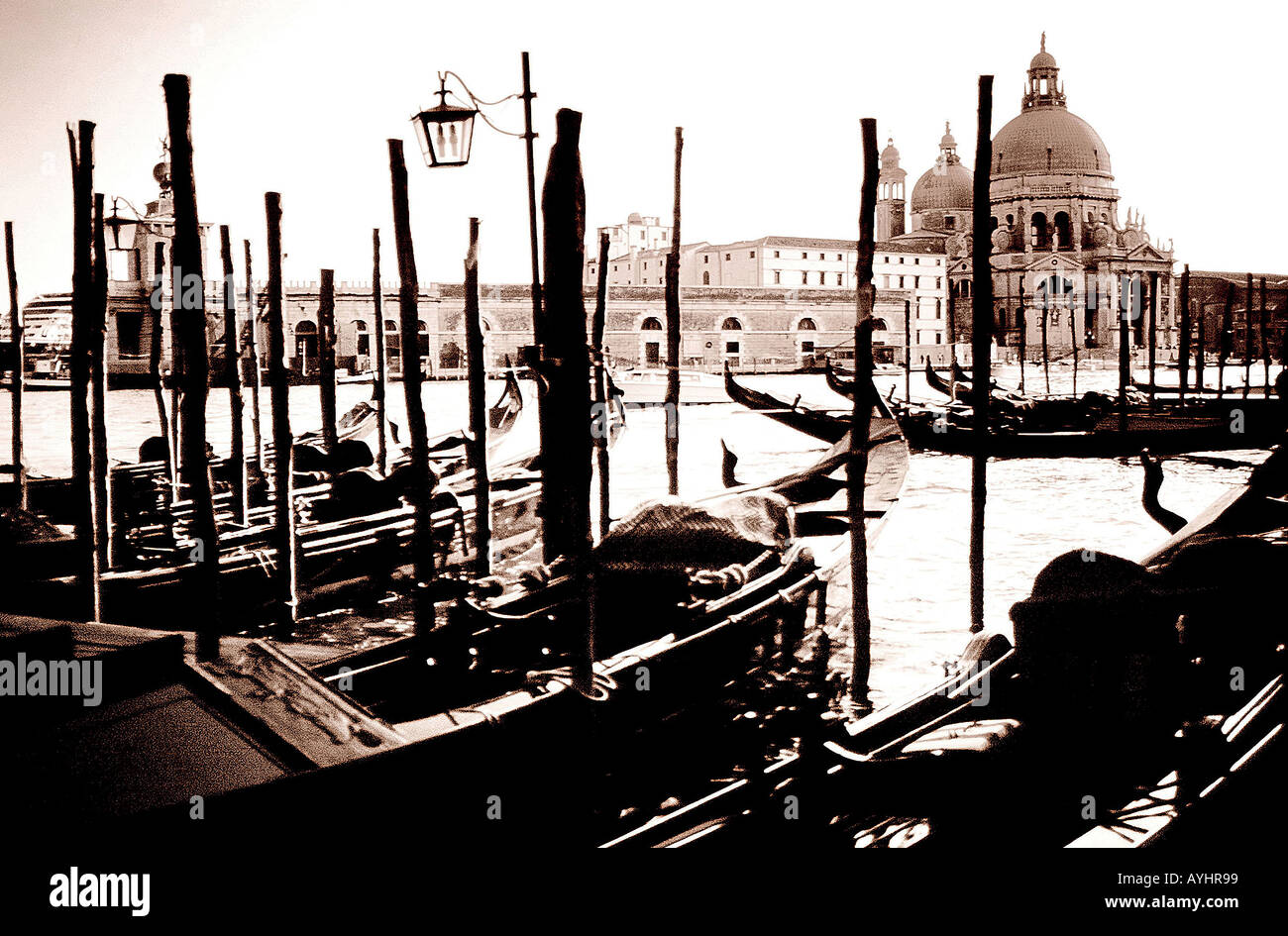 Venedig sepia Stock Photo