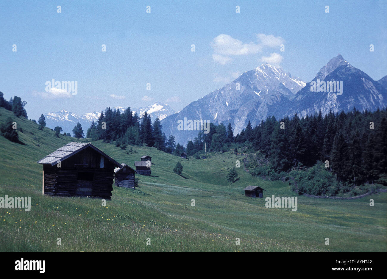 Gebirgslandschaft Bregenzer Wald Oesterreich 1963 Stock Photo - Alamy