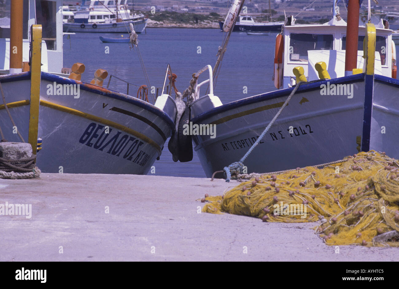 Fischerboote im Hafen Stock Photo