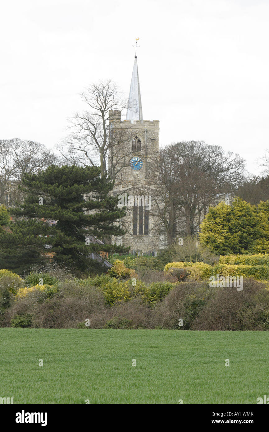 The church of St Mary the virgin. Ivinghoe in Buckinghamshire England Stock Photo