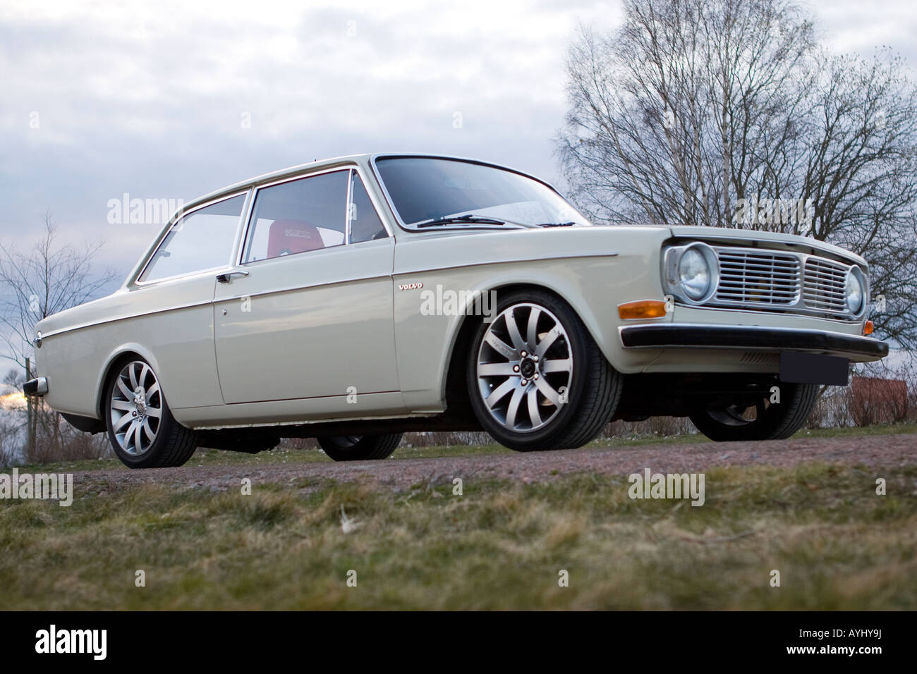 Old swedish Volvo 142 from 1969 Stock Photo