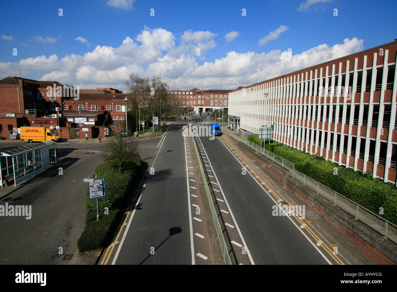 main road mscp Welwyn Garden City well laid out town centre