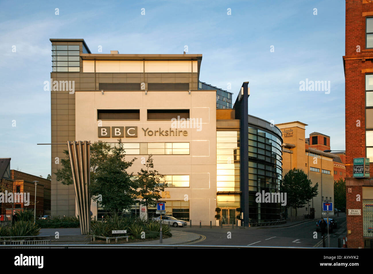 BBC Yorkshire, Headquarters in St Peters Place, Leeds Stock Photo