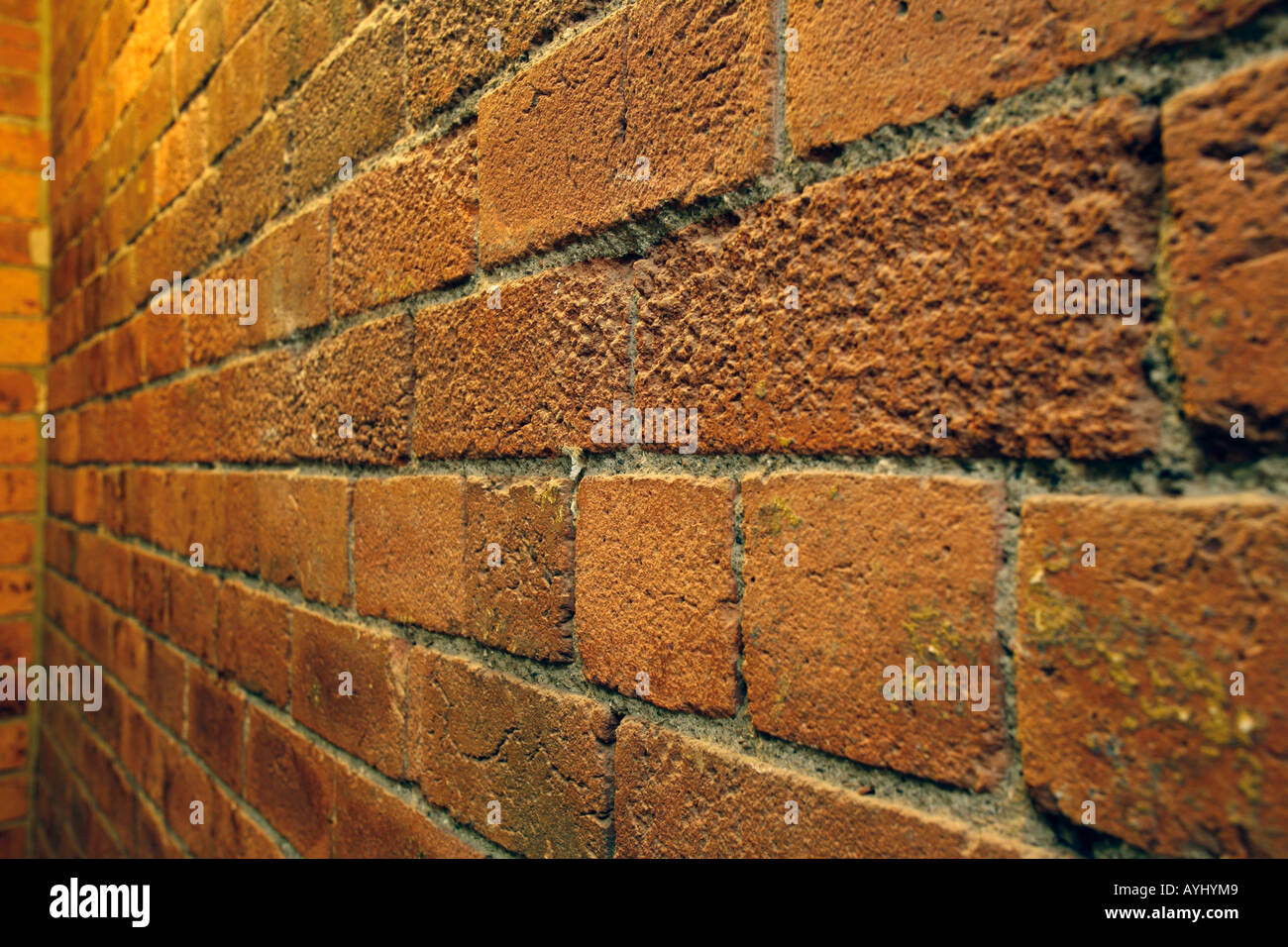Brick Wall in old building Stock Photo