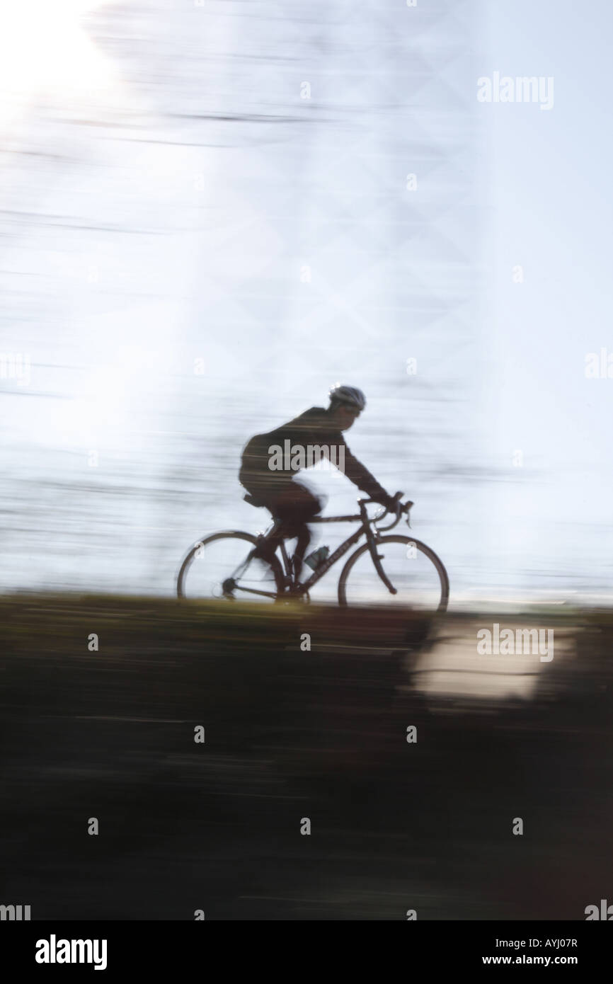 Someone Riding Fast person riding fast bike in countryside Stock Photo - Alamy