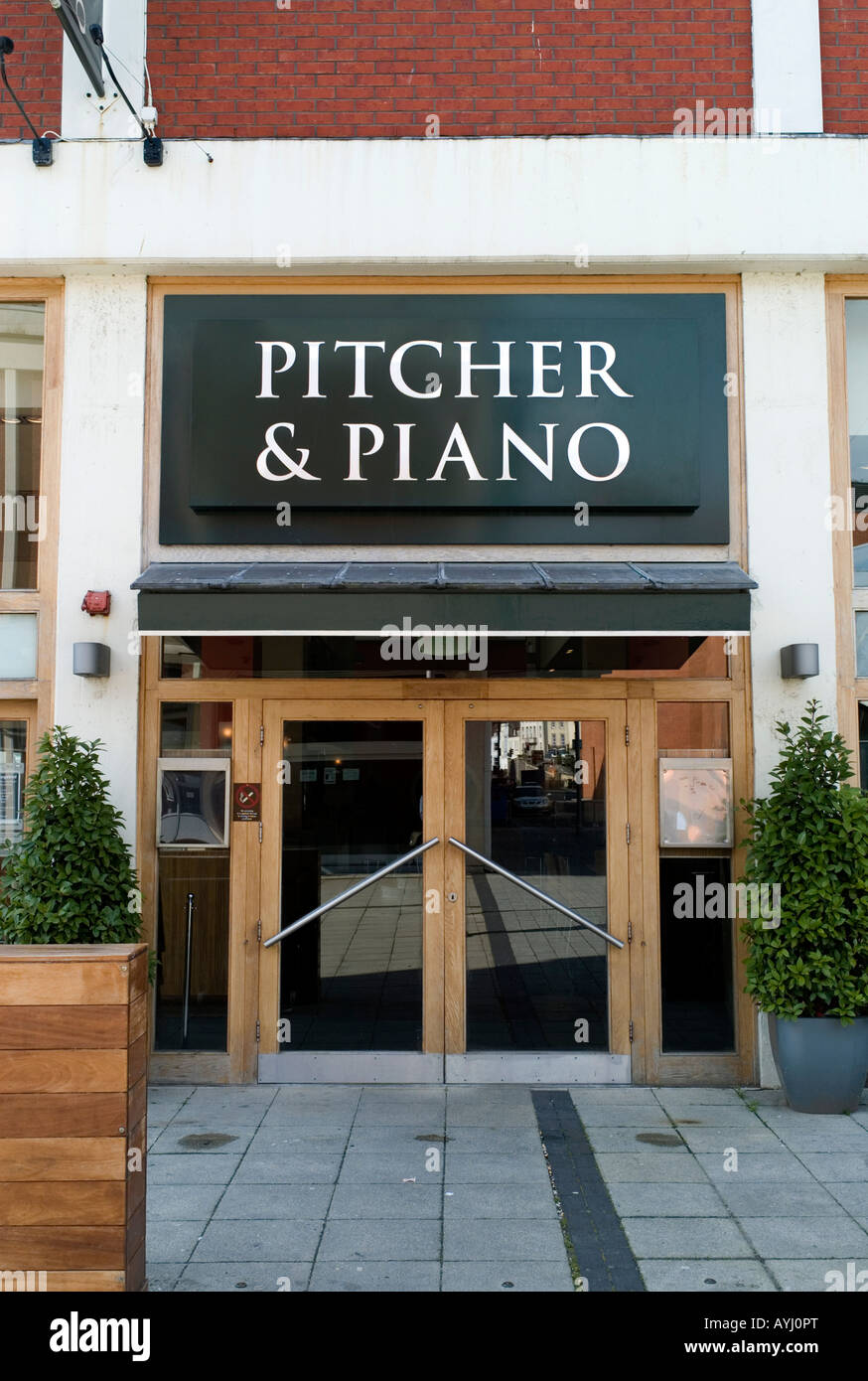 A branch of Pitcher and Piano Stock Photo