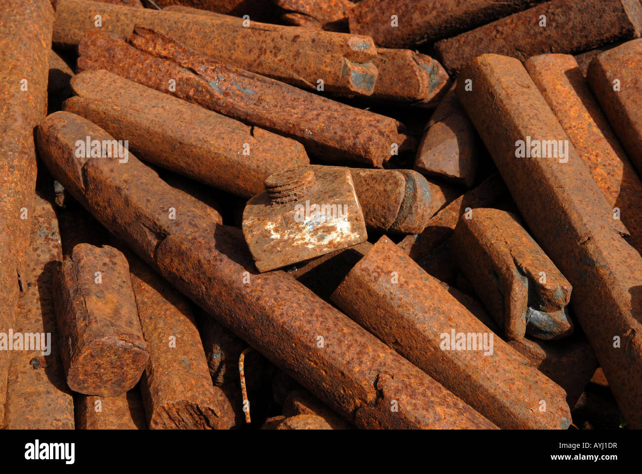 Rusting wrought iron Stock Photo Alamy