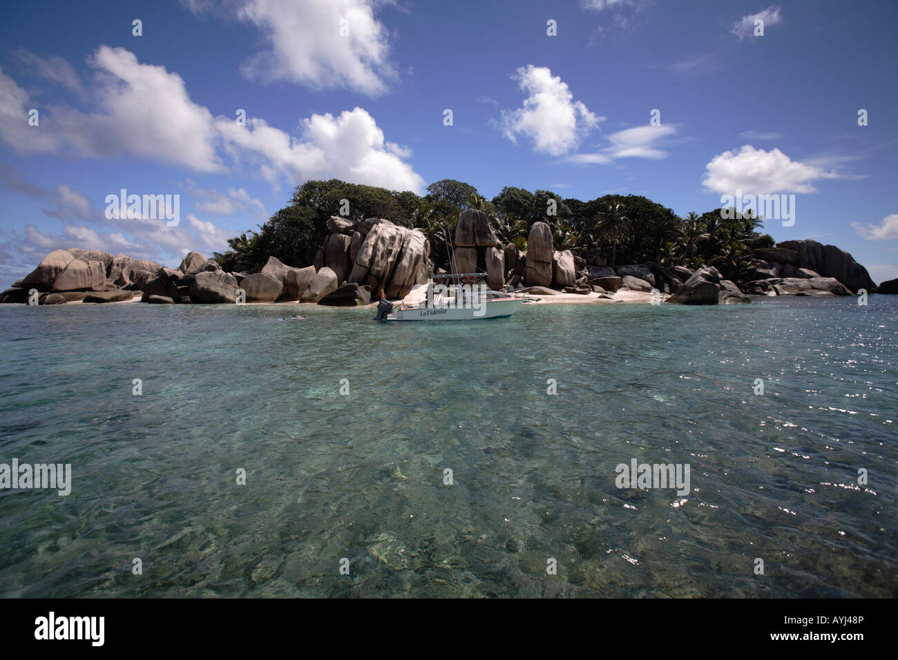 The little Coco Island, Seychelles Stock Photo Alamy