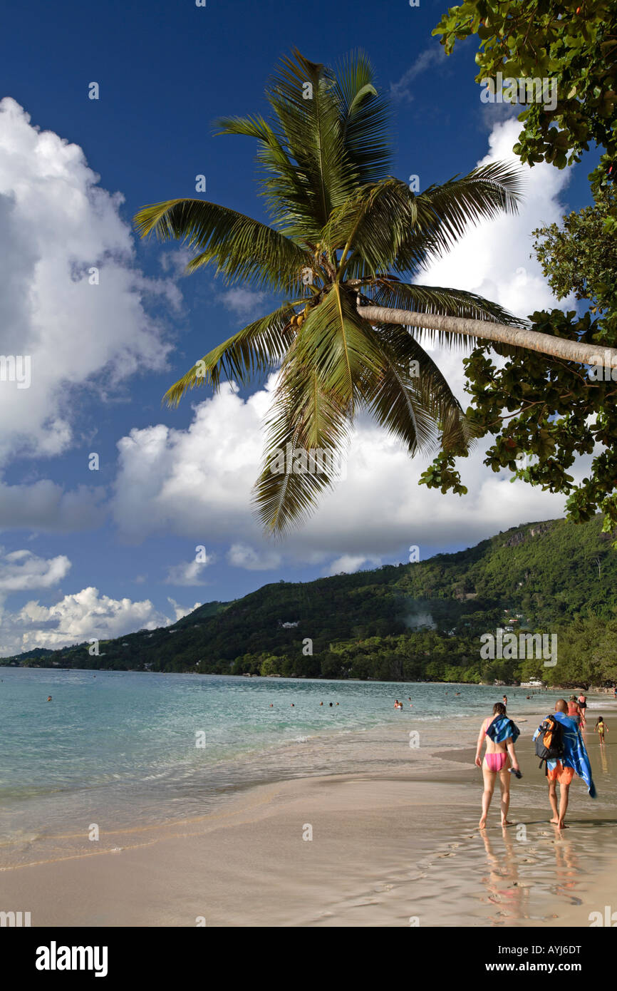 Anse Beau Vallon Mahe Island Seychelles Stock Photo