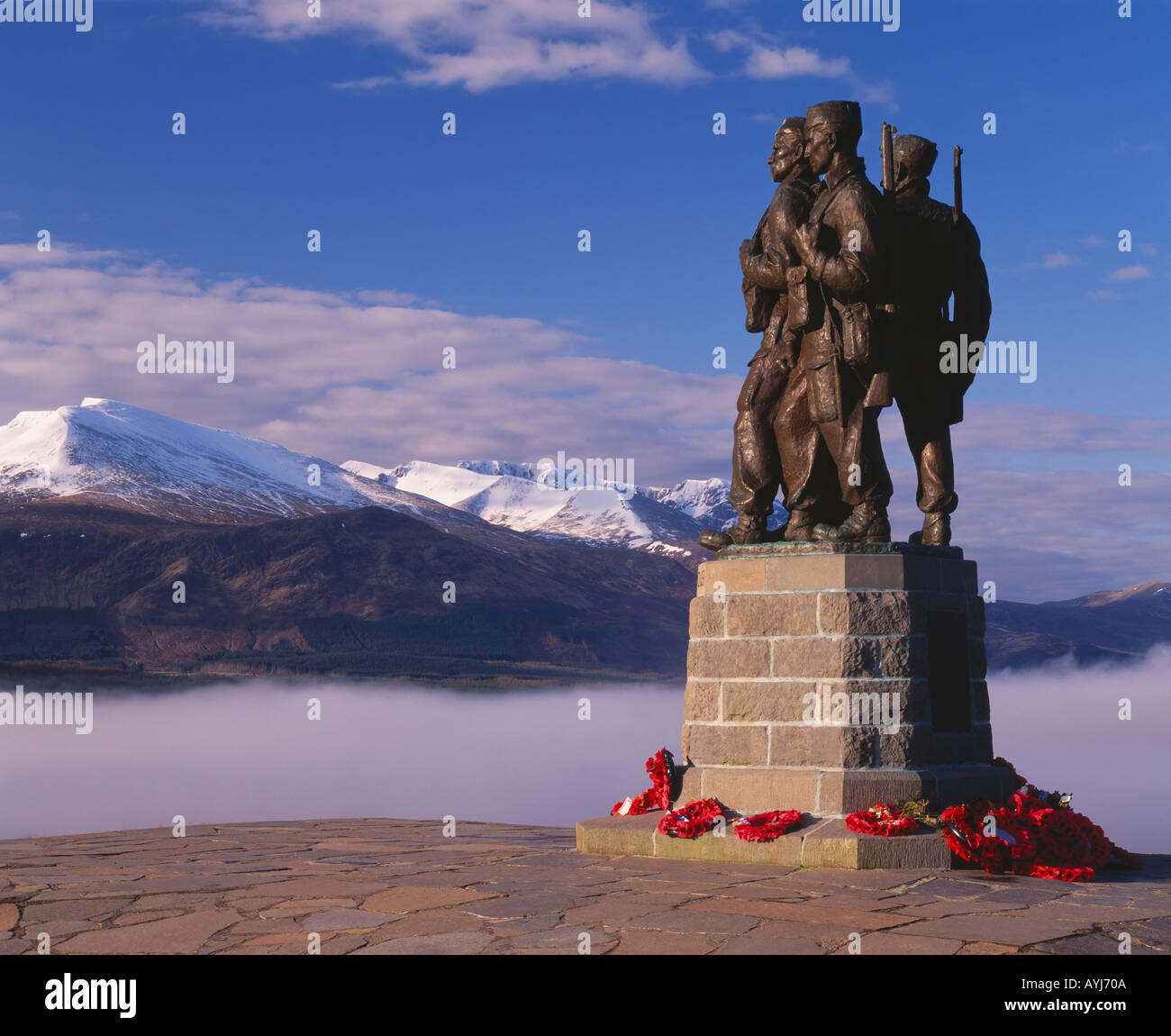 The Commando Memorial at Spean Bridge, Lochaber, Highland, Scotland, UK ...