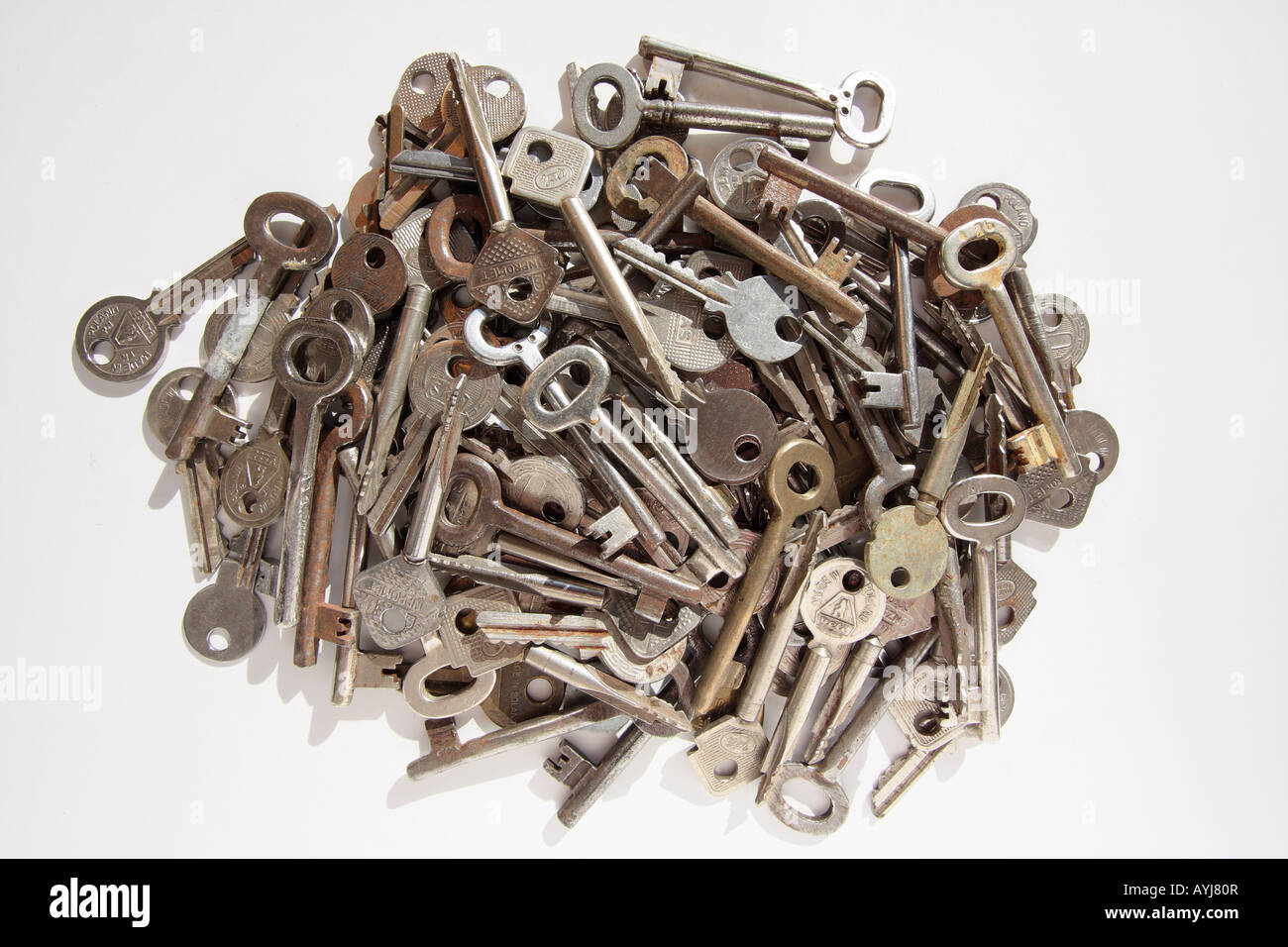 pile of old keys Stock Photo Alamy