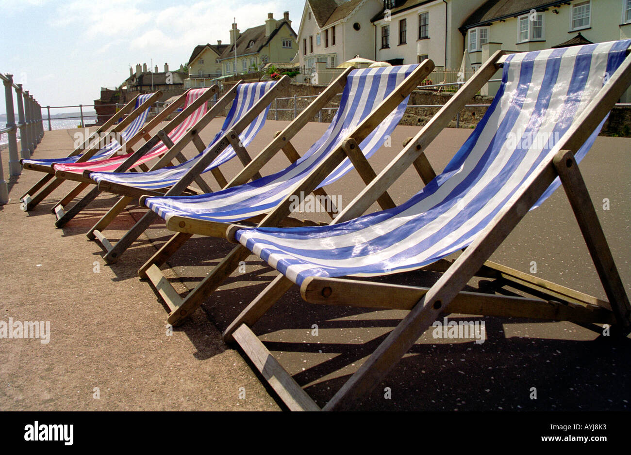 Chairs on promenade sea hi-res stock photography and images - Alamy