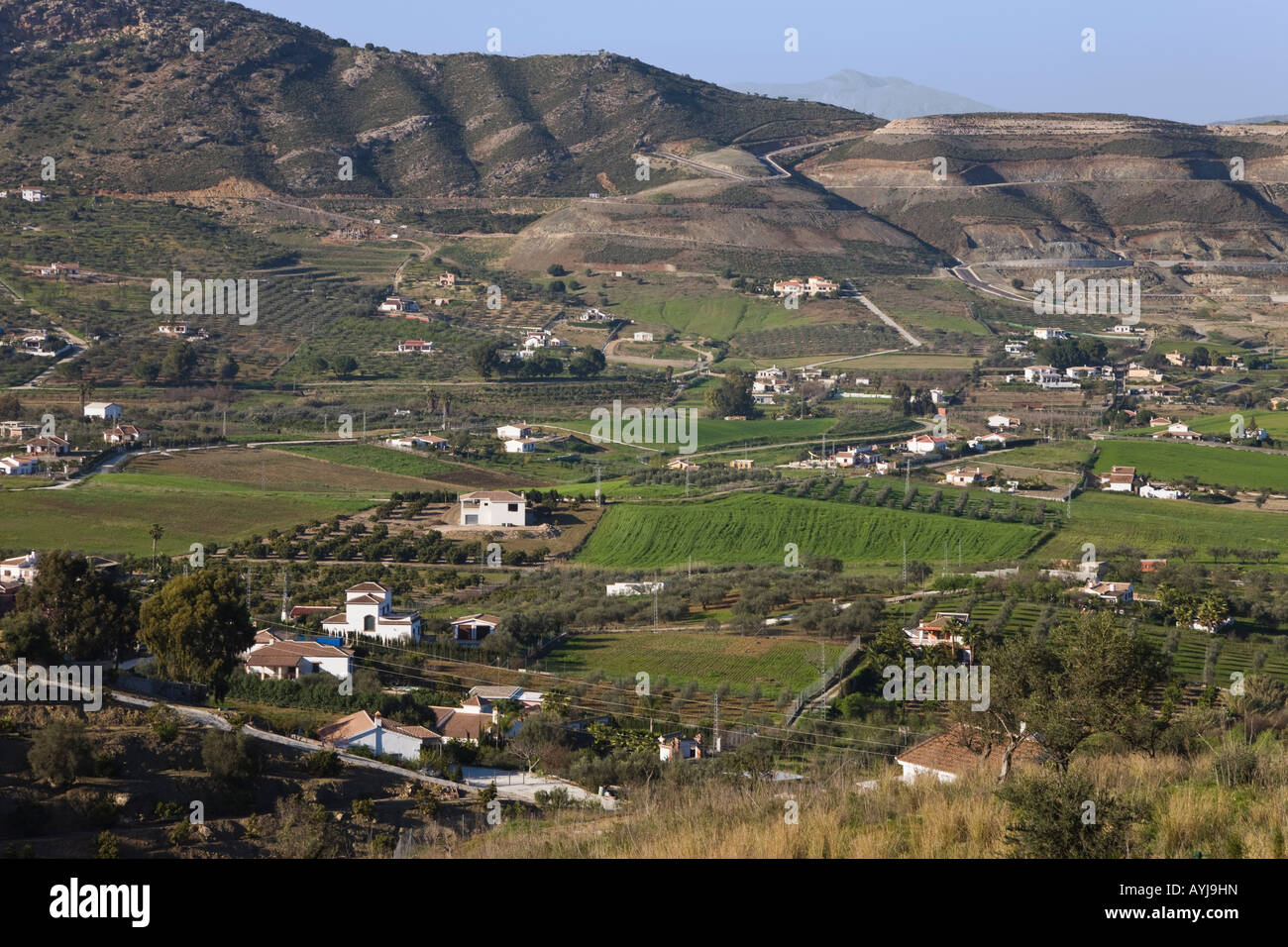 Countryside near Alhaurin el Grande Malaga Province inland Costa del Sol Spain Stock Photo