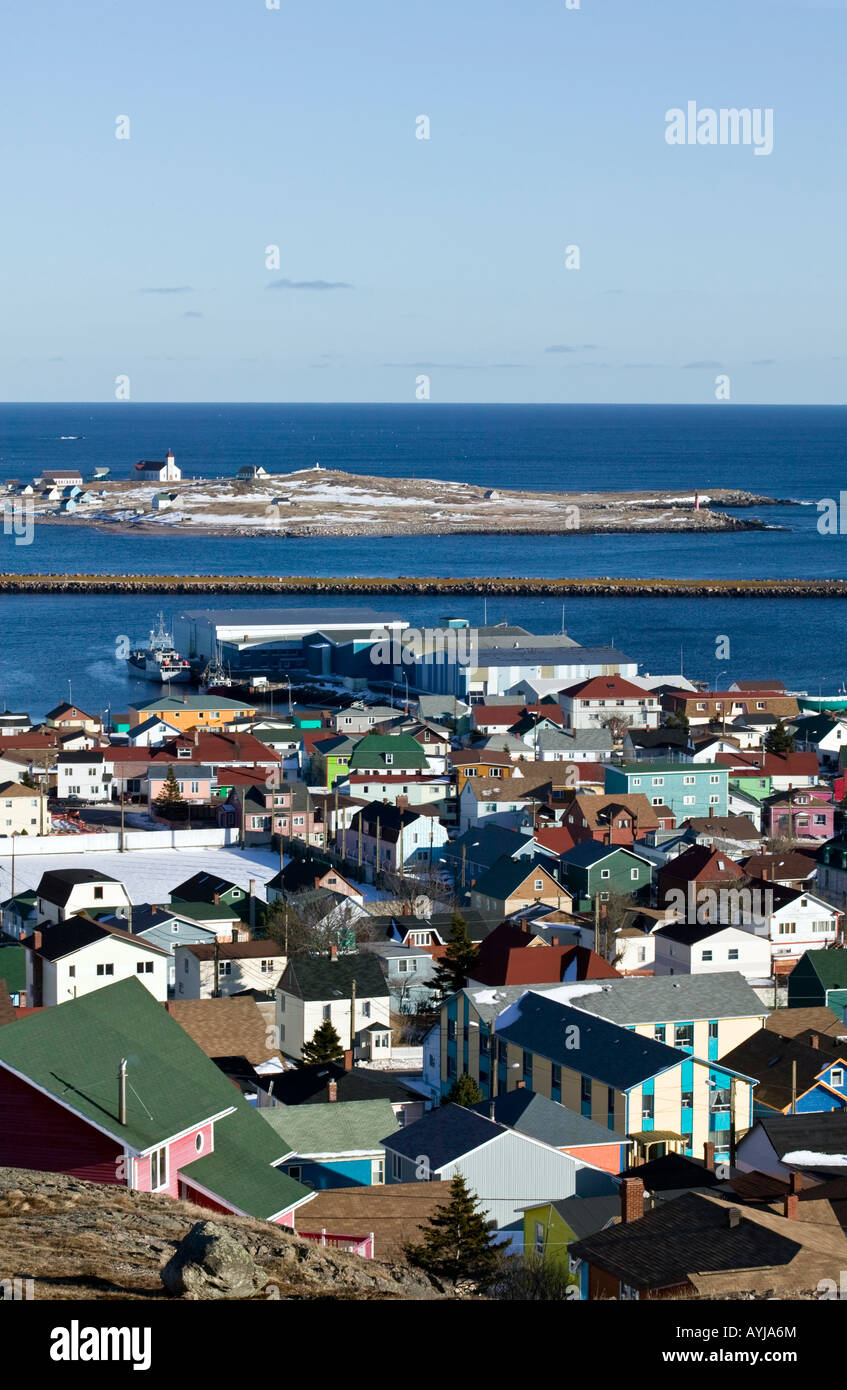 Saint Pierre et Miquelon overlook Stock Photo