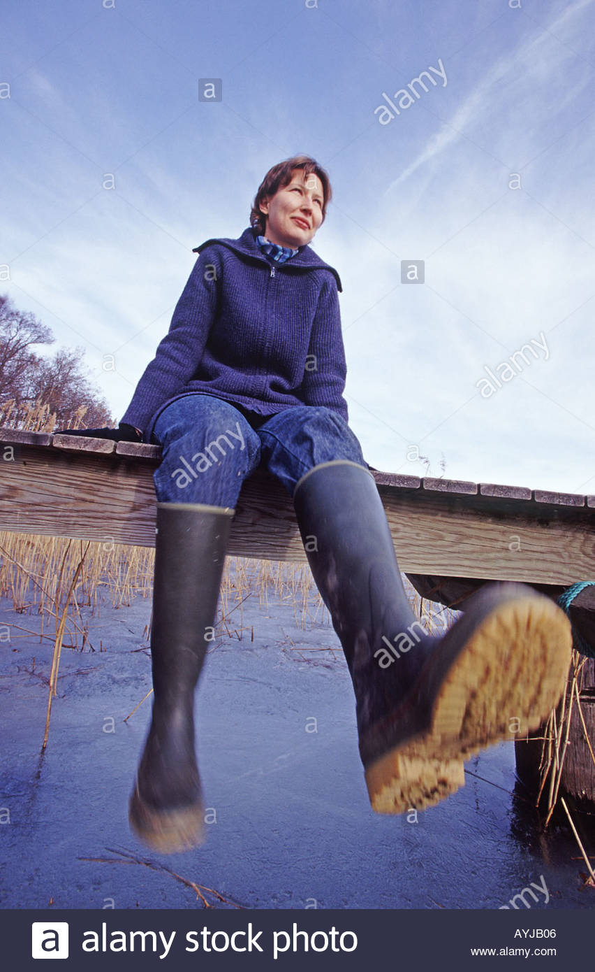 women in rubber boots