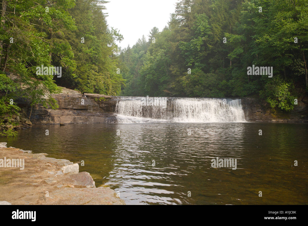 Hooker Falls in Dupont State Forest in North Carolina, U.S.A Stock ...