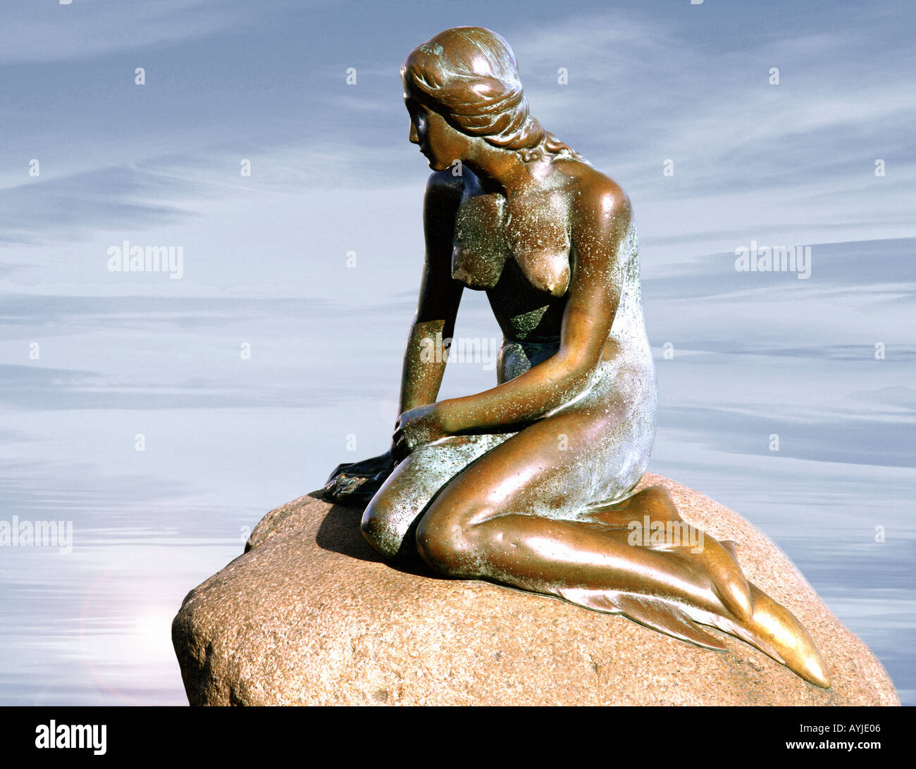 DK - COPENHAGEN: The famous Little Mermaid Stock Photo