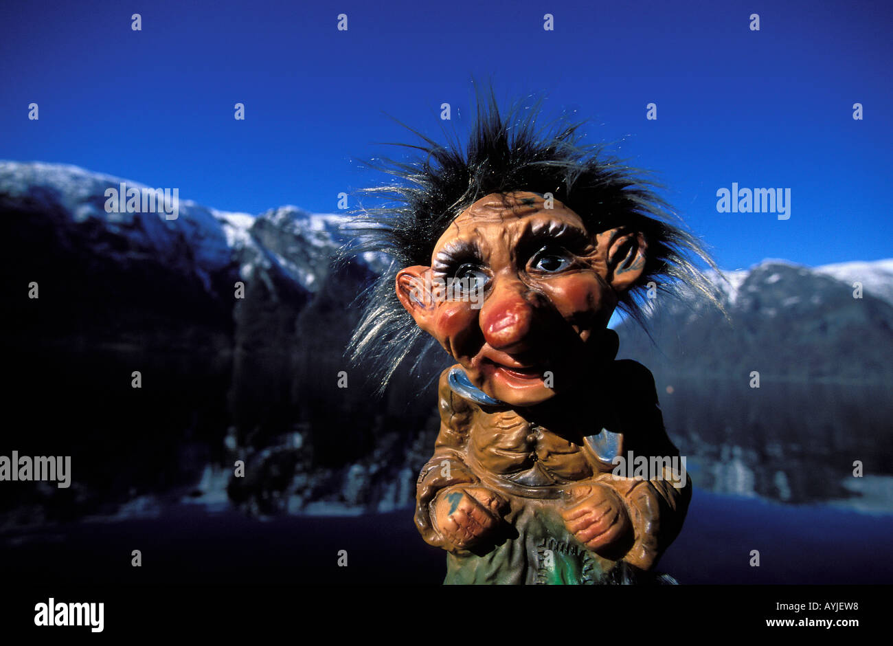 Sognefjord Norwegian troll Stock Photo