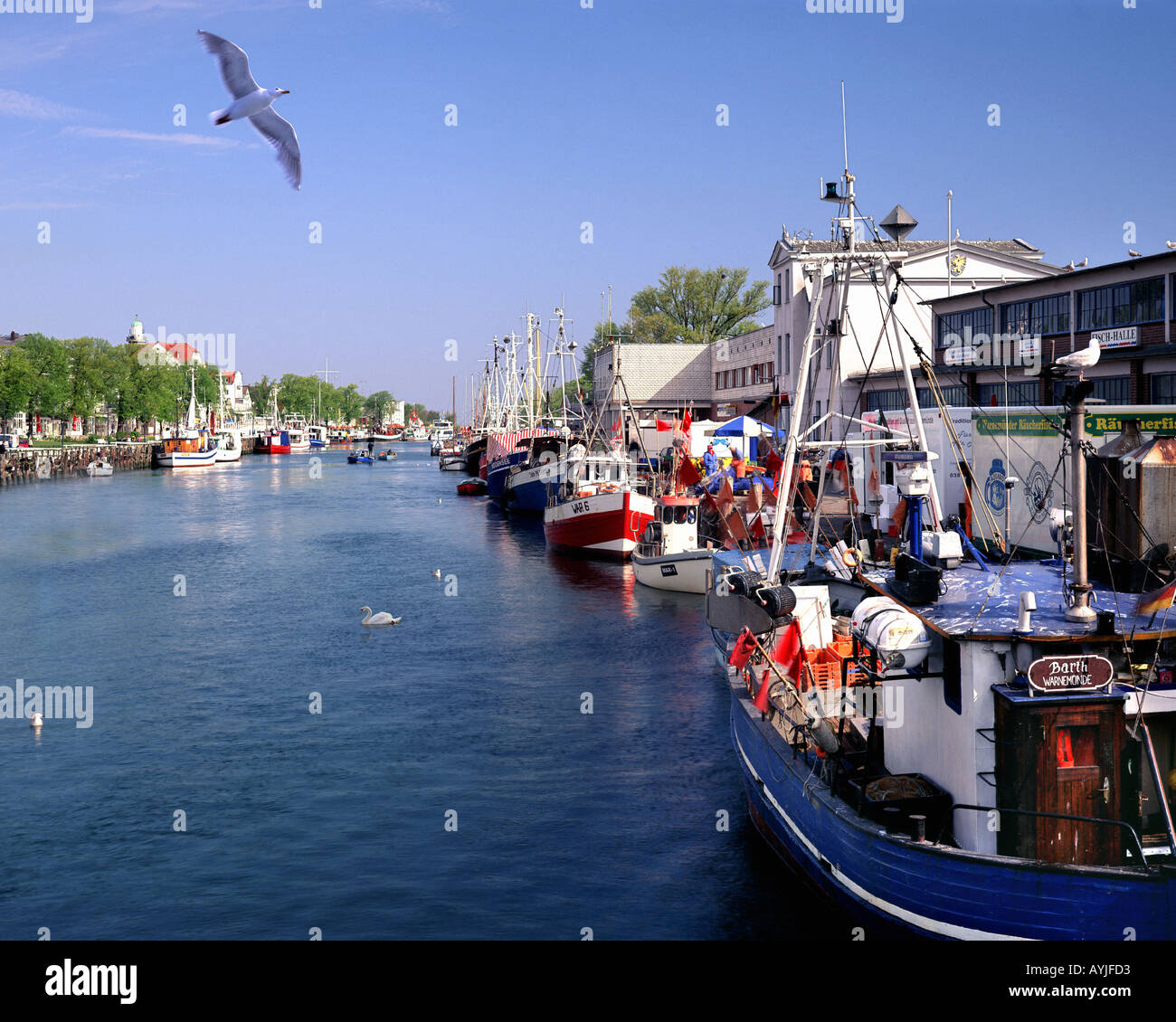 DE- MECKLENBURG VORPOMMERN: The Harbour at Warnemuende Stock Photo - Alamy
