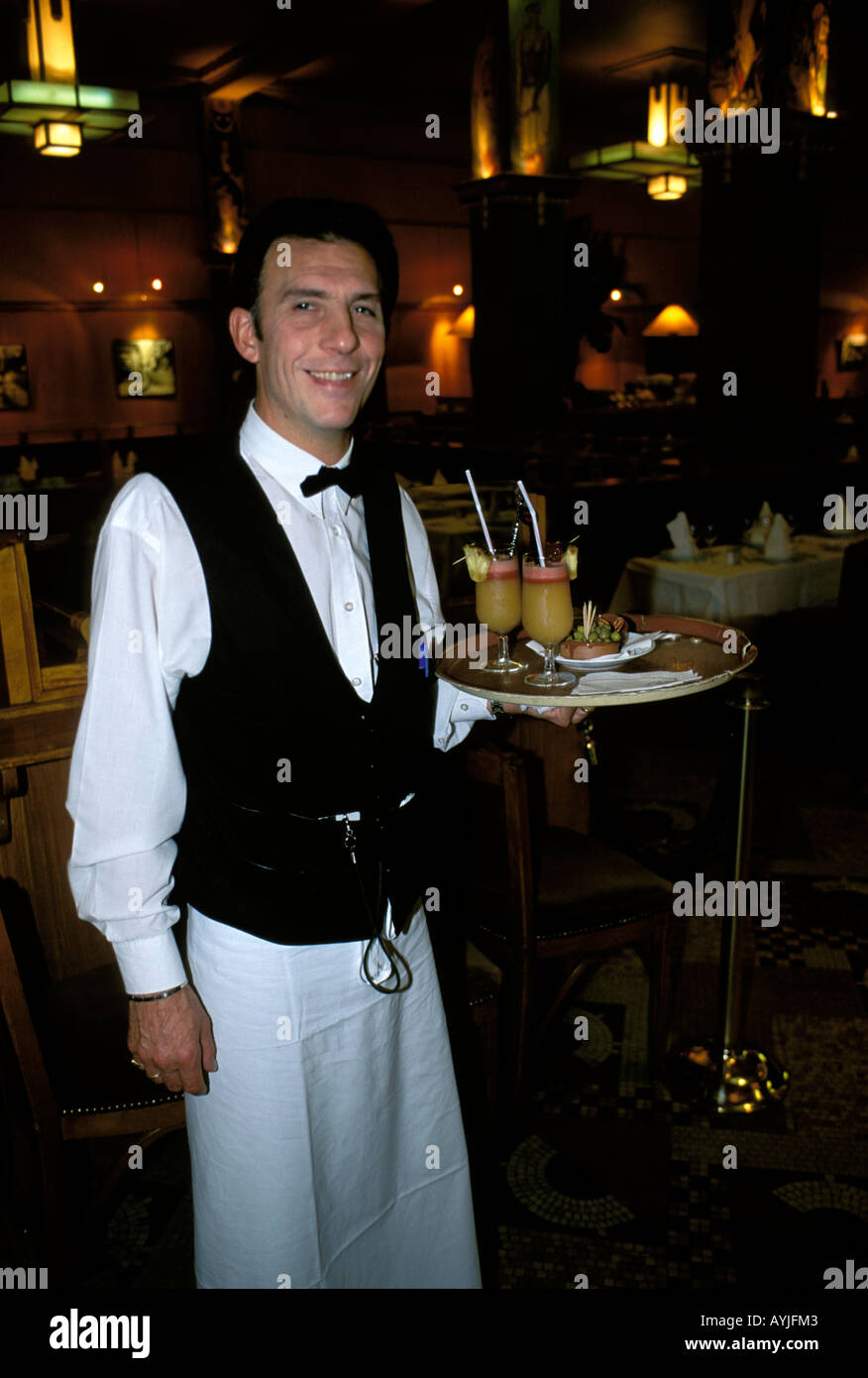 Paris an infamous Parisian waiter Stock Photo