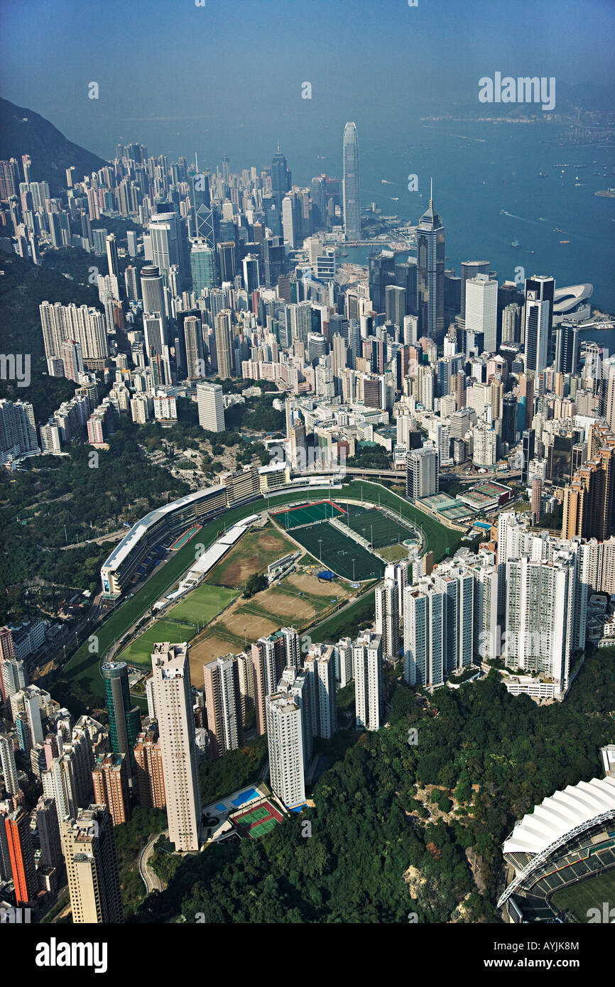Aerial view of Hong Kong skyscrapers Hong Kong Stock Photo - Alamy