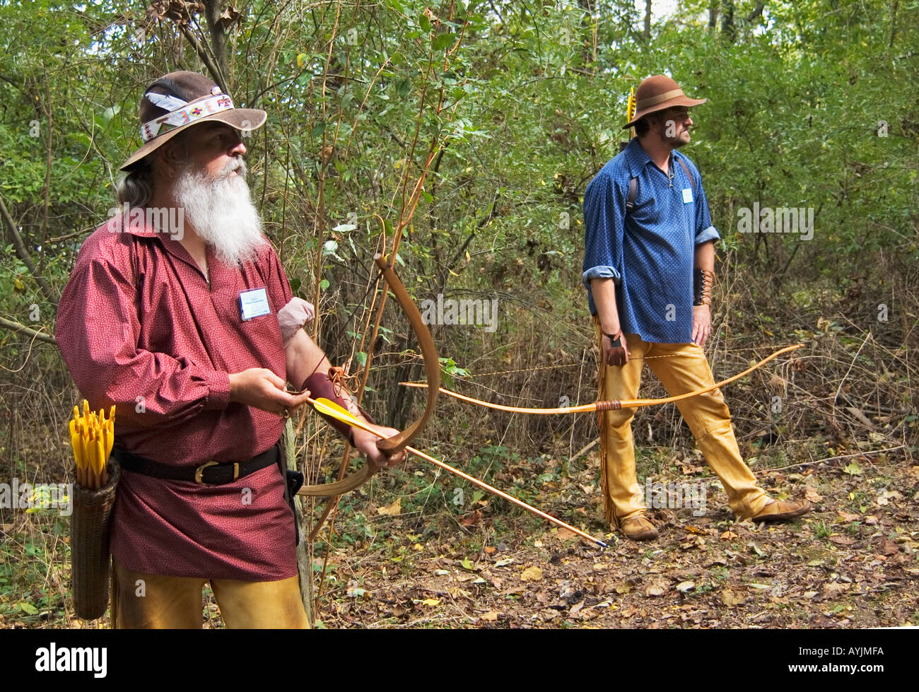 Father Son At Archery Range At the The National Muzzle Loading Rifle