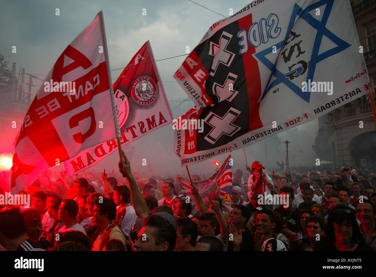 Supporters of Ajax Stock Photo