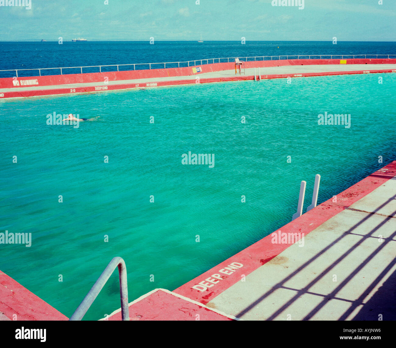 Brixham outdoor seawater swimming pool, Devon, UK Stock Photo Alamy
