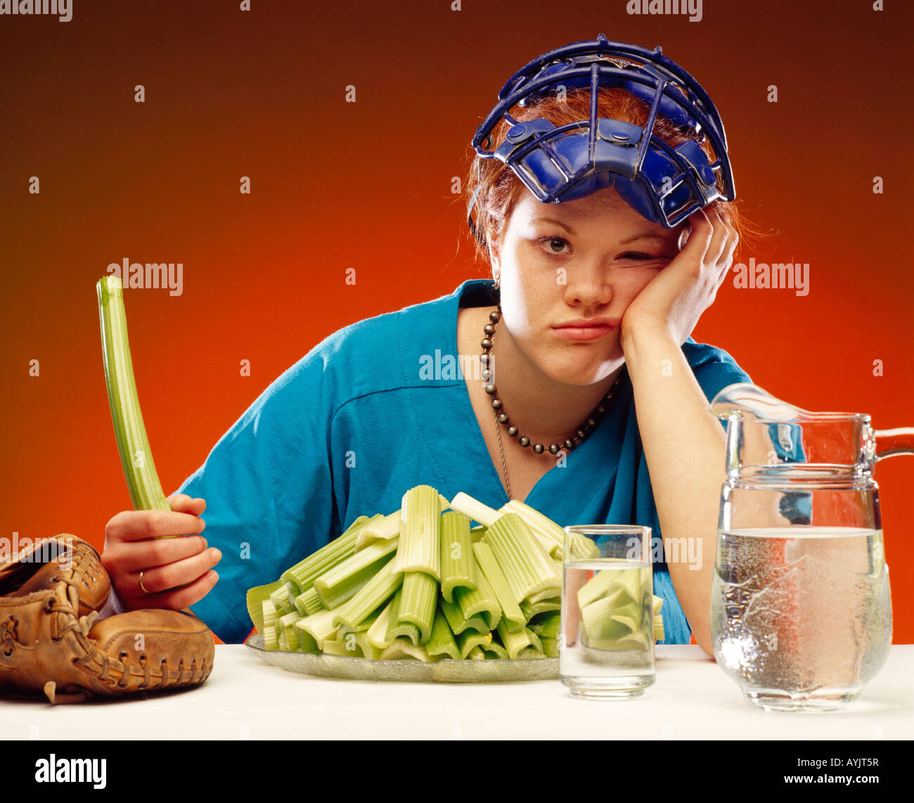 Athlete team eating hi-res stock photography and images - Alamy