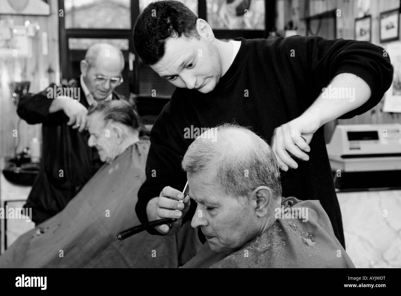 barbers shop Stock Photo