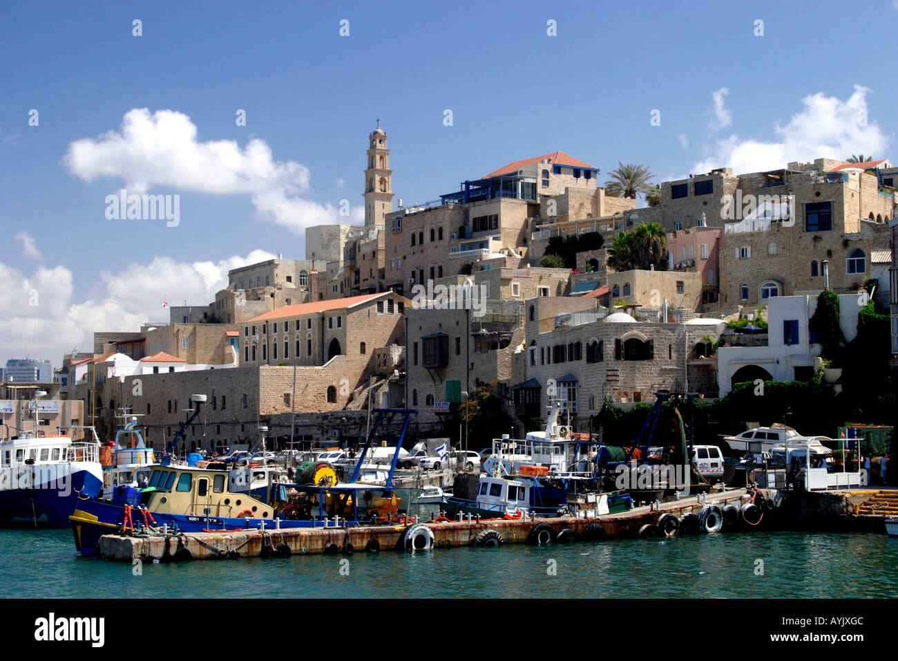 Old Jaffa Port Tel Aviv Israel is now used as a fishing harbour and tourist attraction Stock Photo