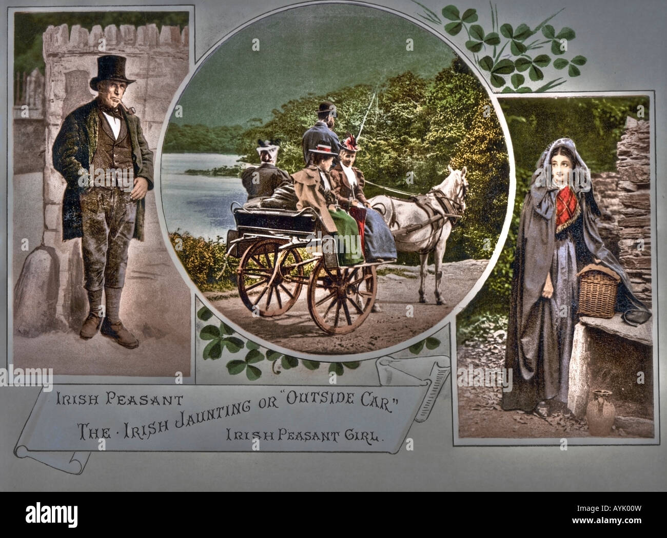 traditional-irish-horse-drawn-jaunting-car-and-irish-peasants-art-1890