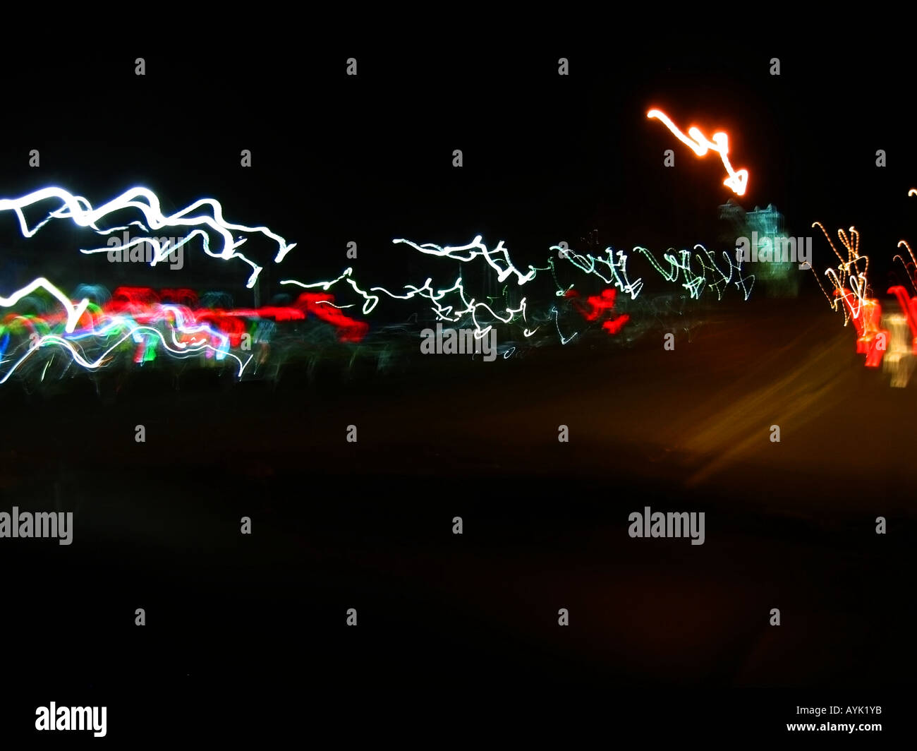 Abstract light painting image Stock Photo