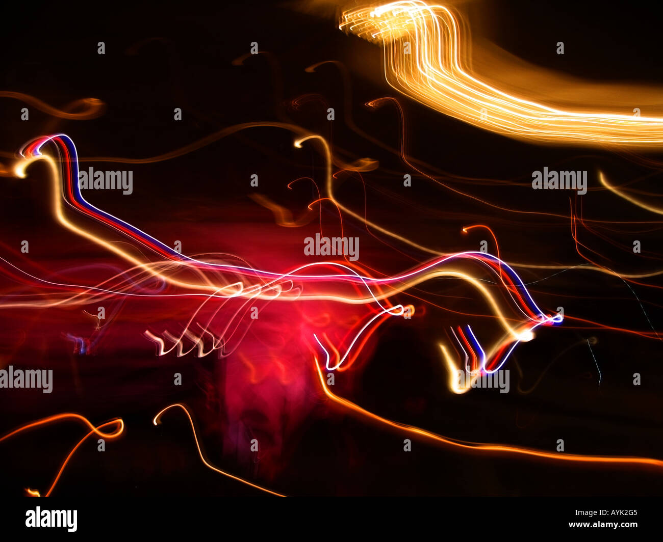 Abstract light painting image Stock Photo