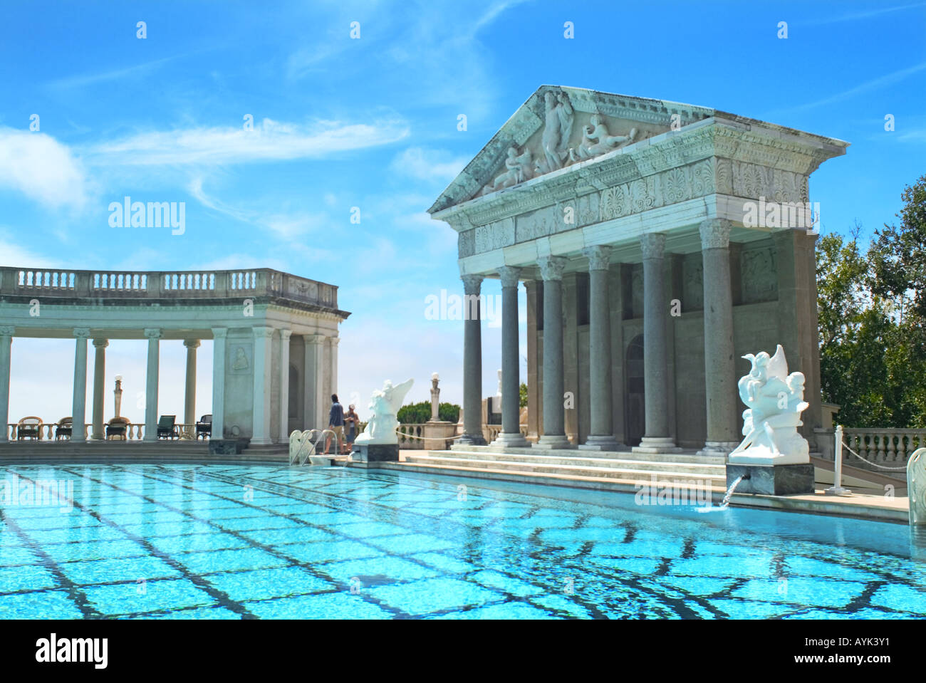 Nepture Pool at Hearst Castle Mansion owned by William Randolph Hearst Stock Photo