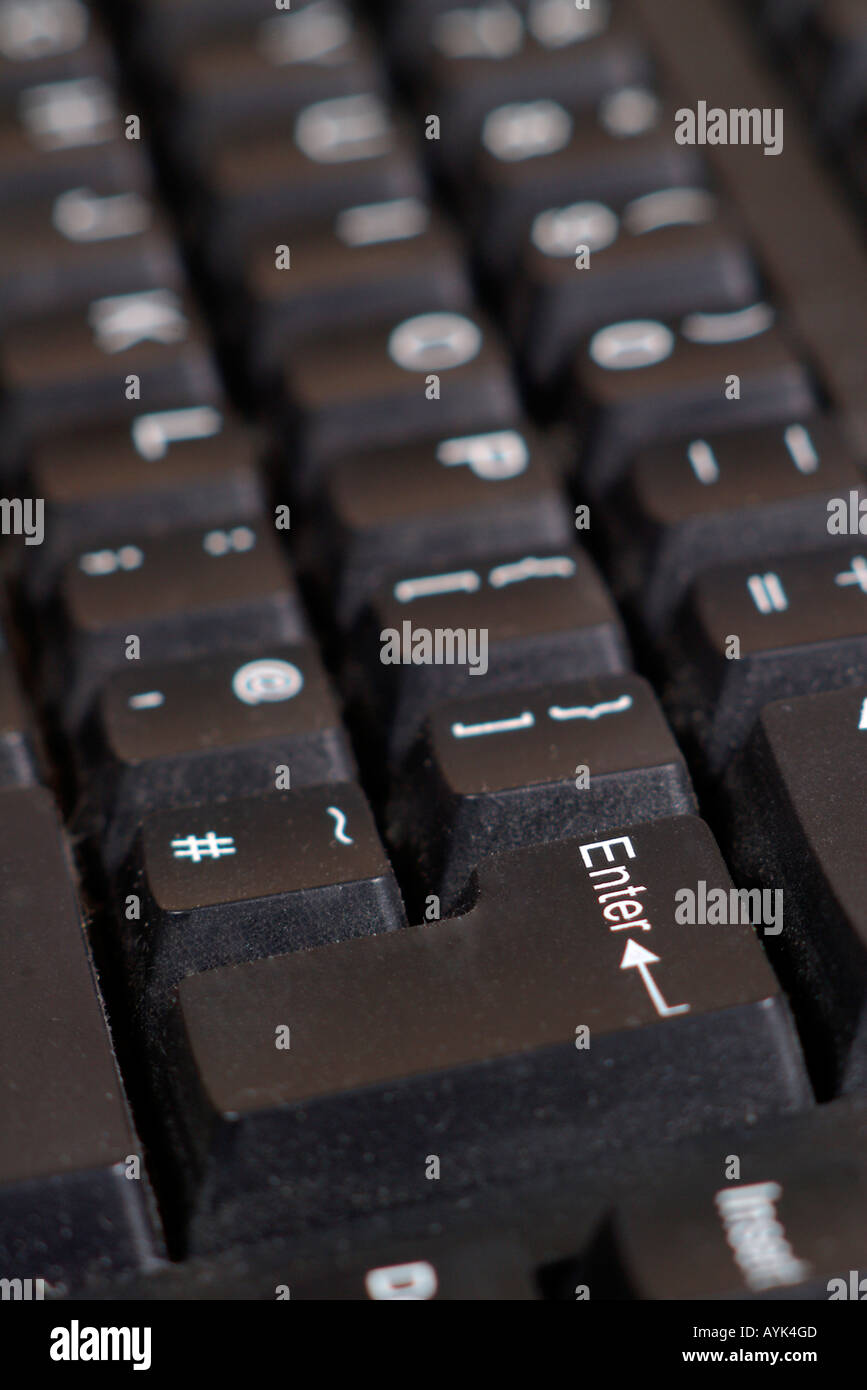 Keyboard Enter key Stock Photo Alamy