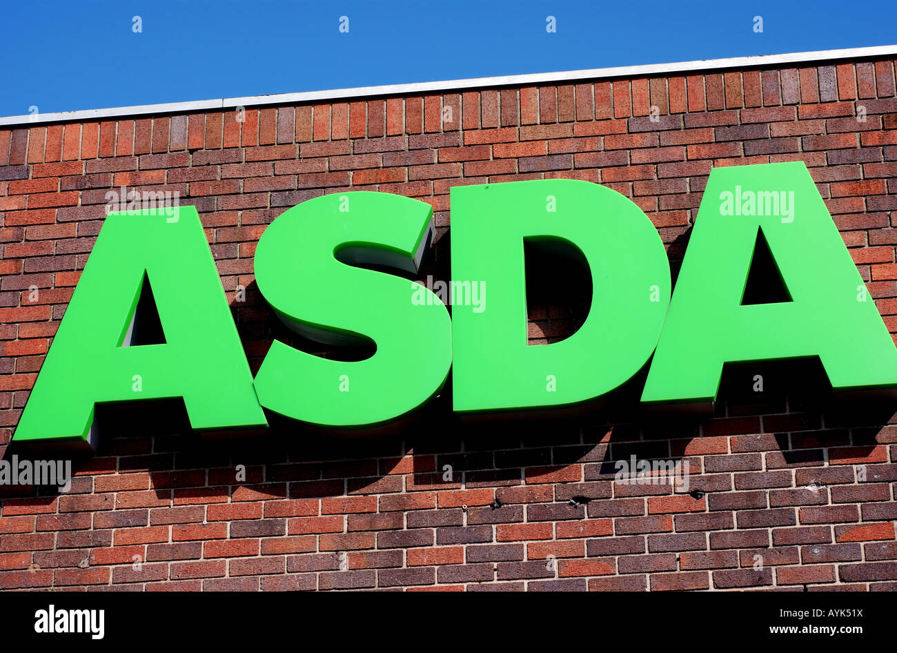 Asda store sign, UK Stock Photo Alamy