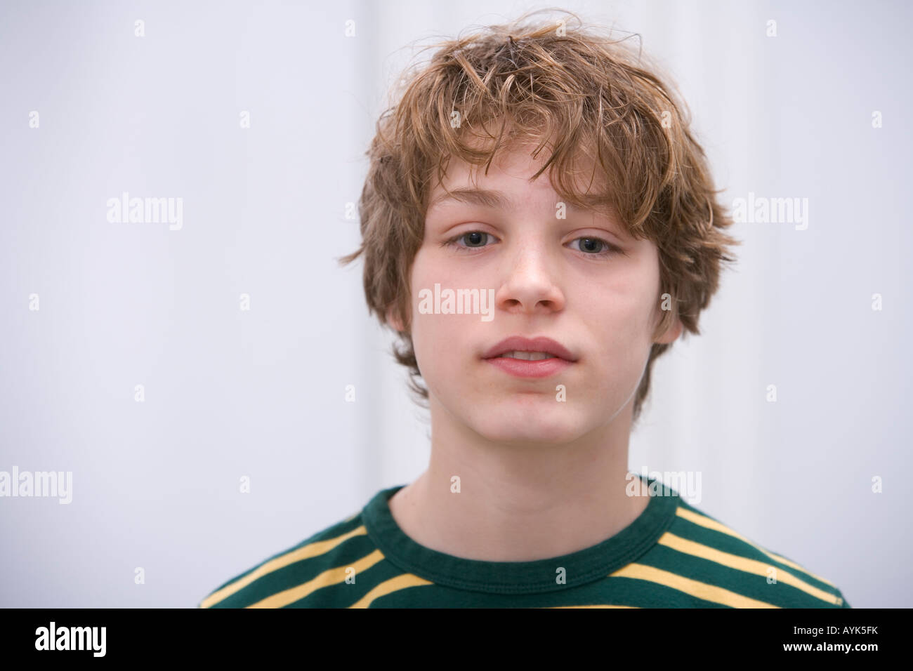 Portrait of a teenage boy Stock Photo - Alamy
