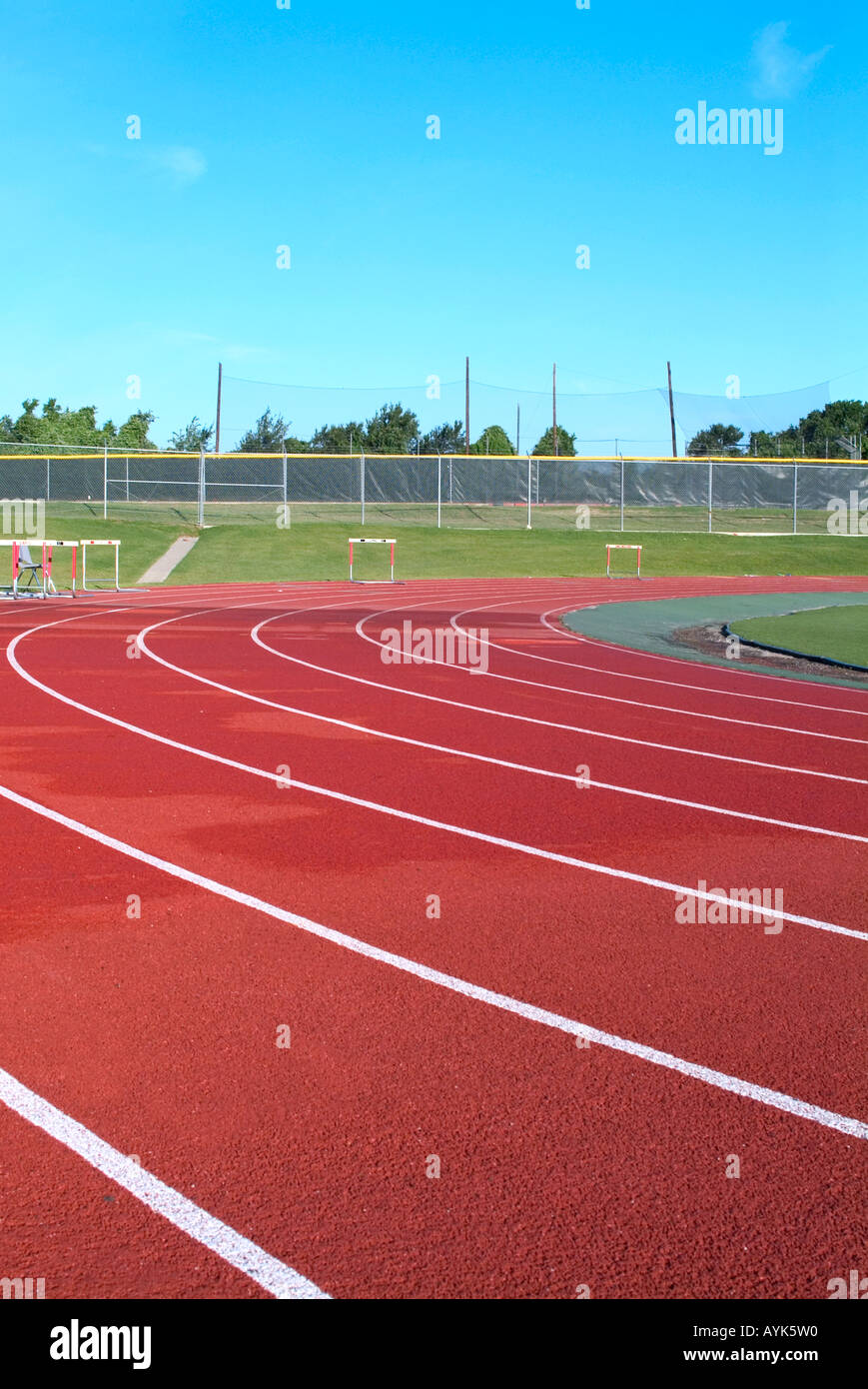 Empty lanes in track field hi-res stock photography and images - Alamy