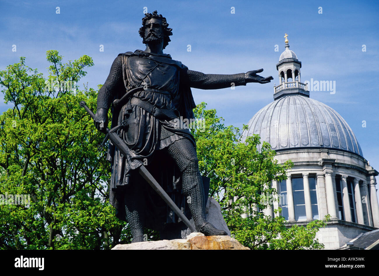 William Wallace Statue, Aberdeen Stock Photo