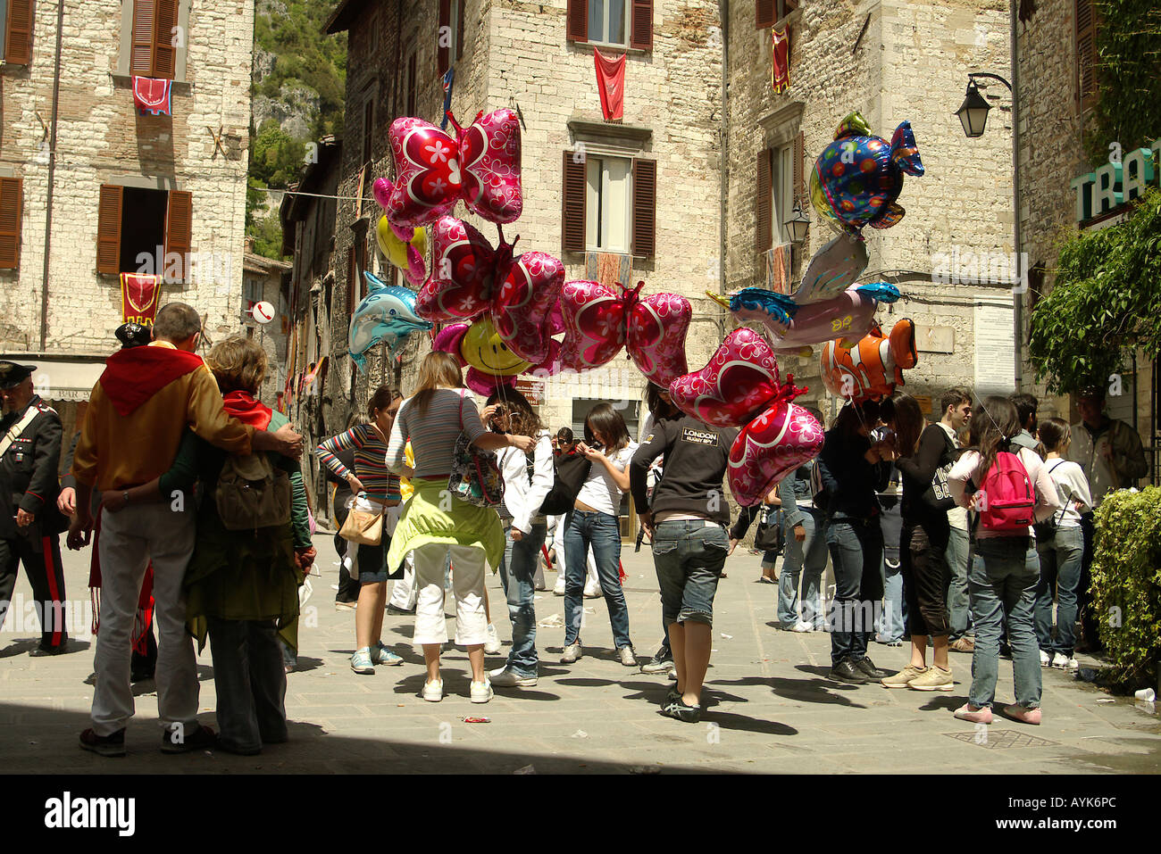 Gubbio Ceri Race Festival 15 May Umbria Italy Stock Photo