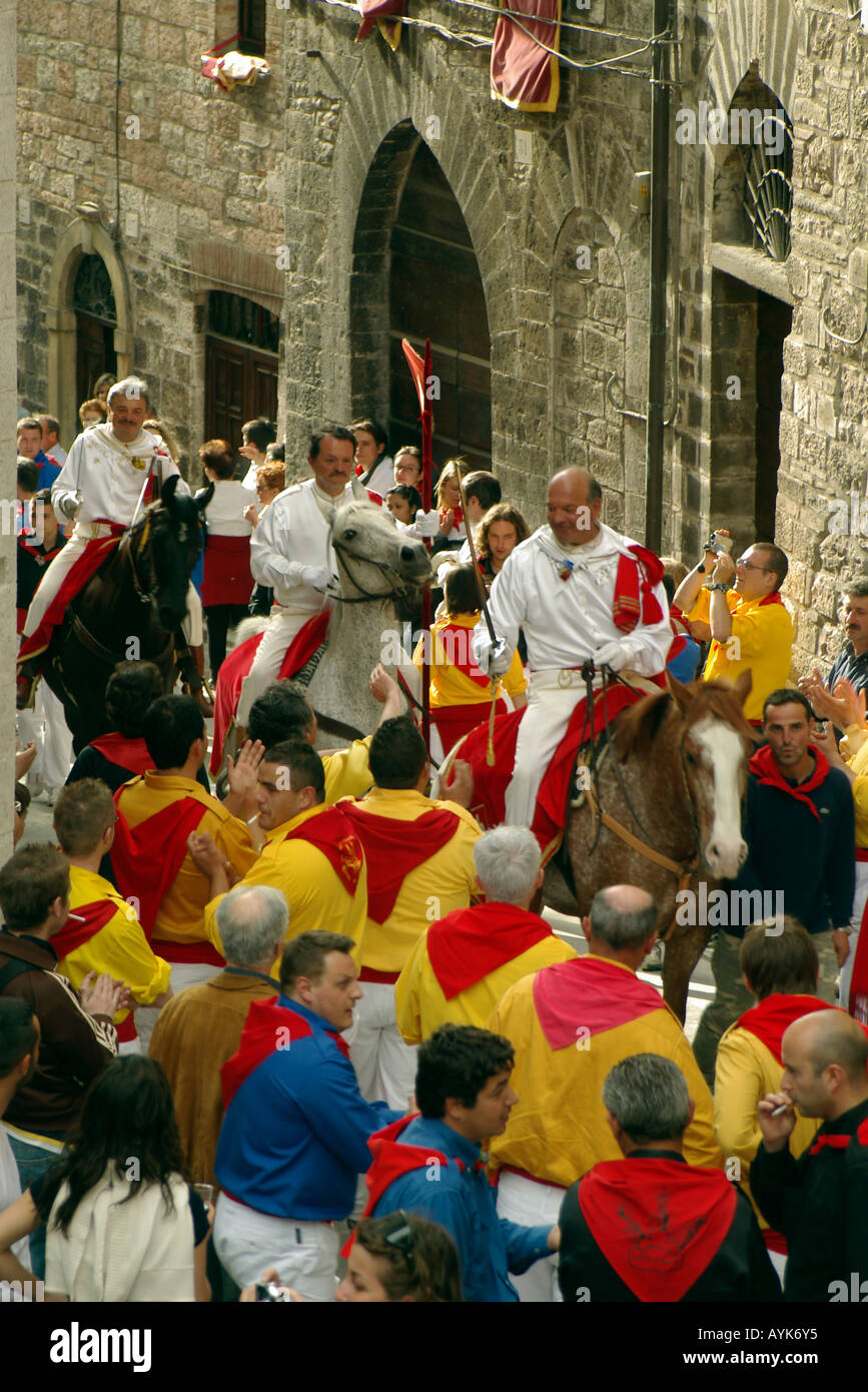 Historical costumes worn during Ceri Race