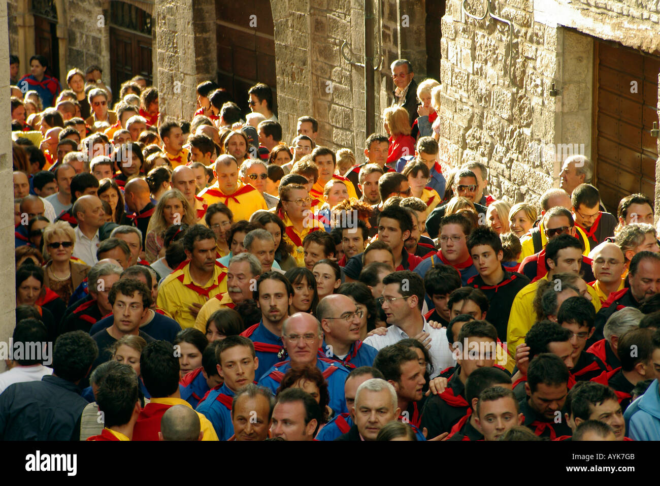 Gubbio Ceri Race Festival 15 May Umbria Italy Stock Photo