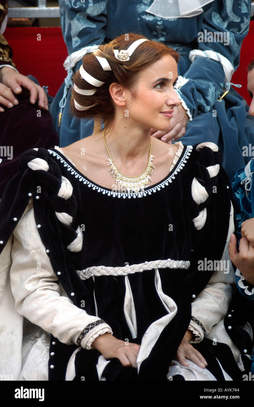 Balestra tournament Sansepolcro Tuscany Italy sept 2006 upright vertical portrait Stock Photo