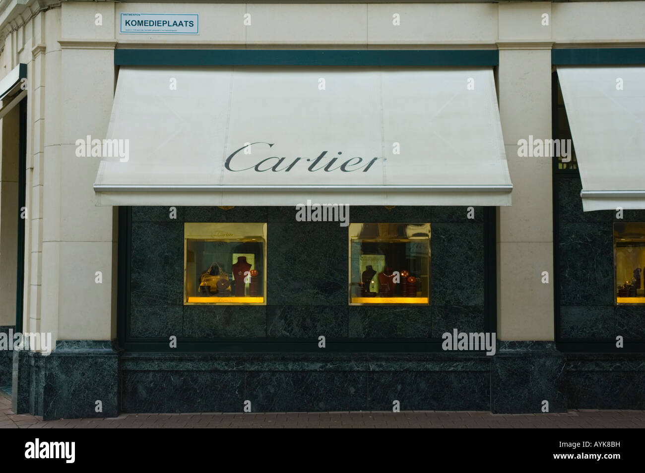 Cartier shop in Antwerp Belgium Europe Stock Photo