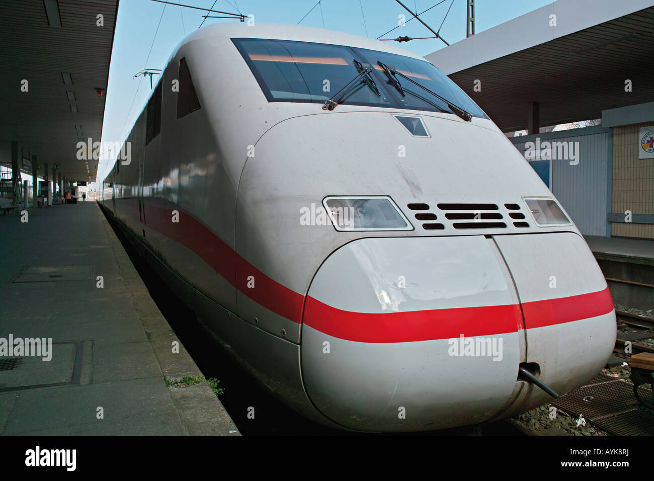 German high speed train Intercity Express ICE Hamburg Germany Stock Photo