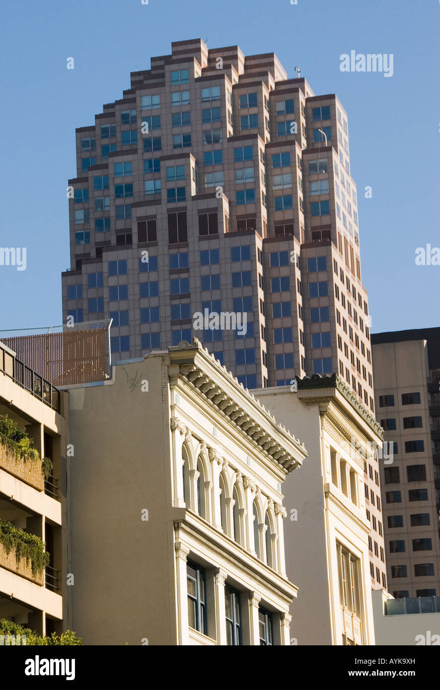 A range of different styles of architecture in San Francisco Stock Photo