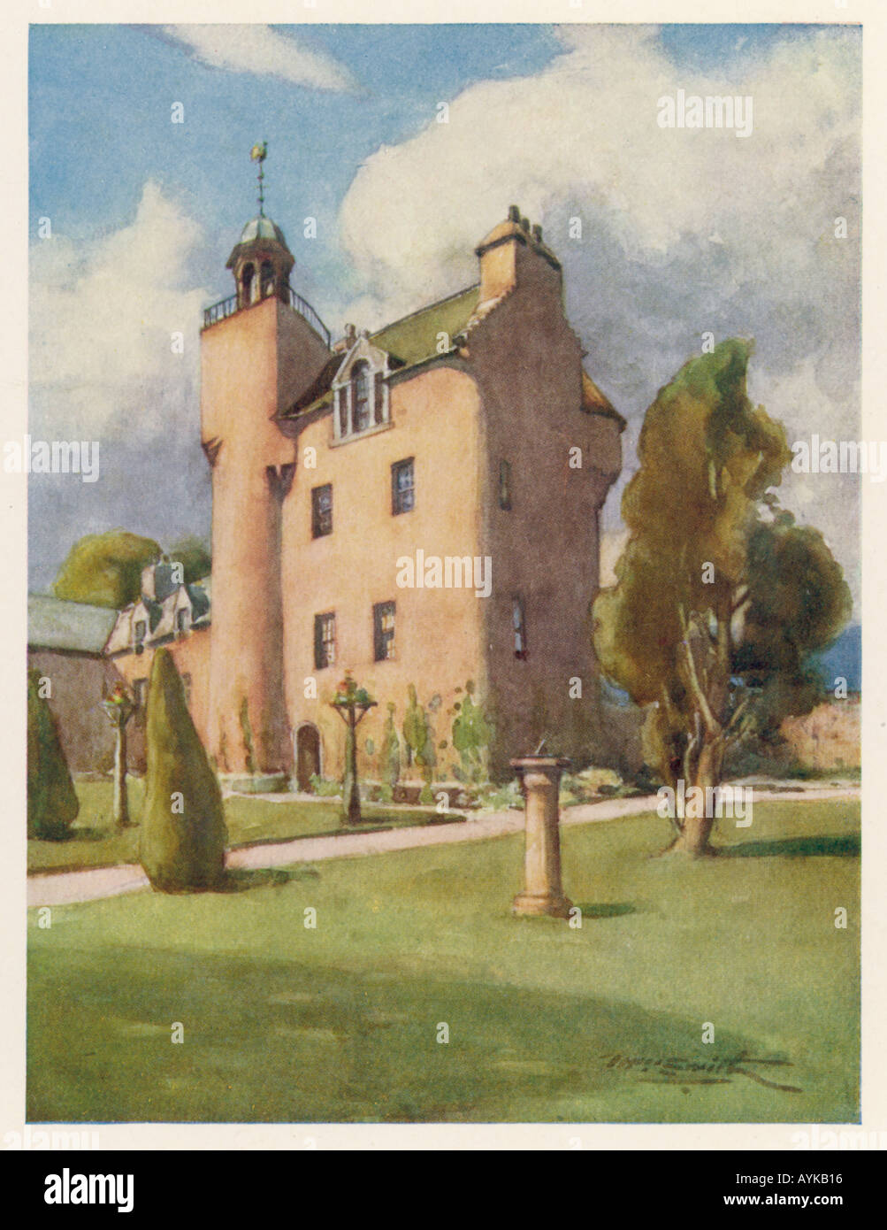 Abergeldie Castle 1911 Stock Photo Alamy