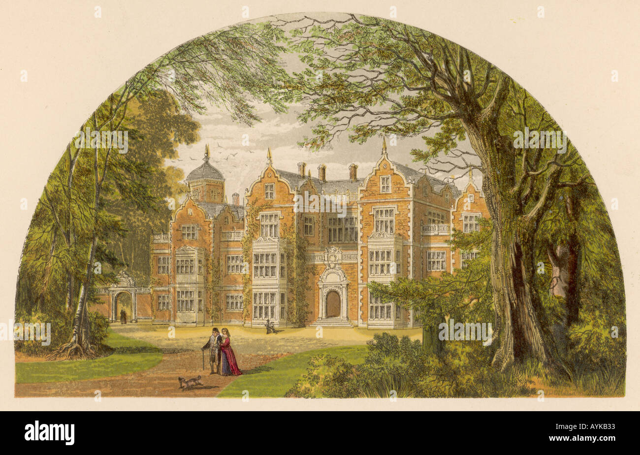 English Stately Home Stock Photo Alamy